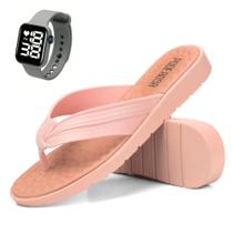 kit Chinela Feminina Sandália + Relógio Digital kit Chinela Feminina Sandália + Relógio Digital