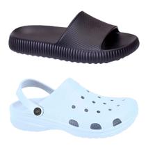 Kit Chinelo + Babuche Nuvem Original Muito Leve e Macio Unissex