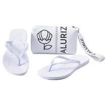 Kit Chinelo e Bolsa de Mão Necessaire Aluriz