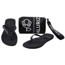Kit Chinelo e Bolsa de Mão Necessaire Aluriz