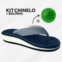 Kit Chinelo Ortopedica P/Esporão + Bolinha Massageadora
