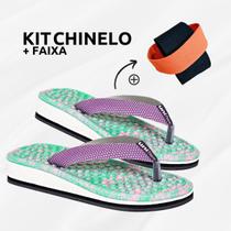 Kit Chinelo Ortopédico Para Esporão + Faixa Alongamento