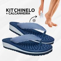 Kit Chinelo Para Esporão Massageador + Calcanheira