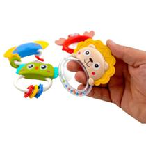 Kit Chocalho 4 Pçs brinquedo Bebe