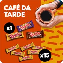 Kit Chocolate Café Da Tarde Twix 18 Unidades 345g