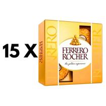 Kit Chocolate Ferrero Rocher T4 - 15 Caixas - 4 Bombons Cada