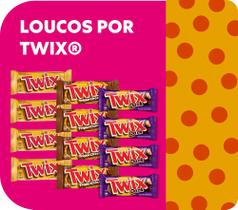 Kit Chocolate Loucos Por Twix 12 Unidades