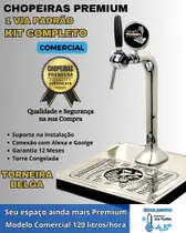 kit Chopeira Naja Padrão 1 Torneira Belga Comerc 120Litros/h
