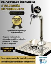 kit Chopeira Naja Padrão 1 Torneira Belga Resid 80 Litros h