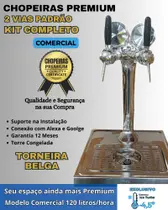 kit Chopeira Naja Padrão 2 Torneiras Belga Comerc 120Litros/h
