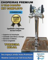 kit Chopeira Naja Padrão 2 Torneiras Belga Comerc 120Litros/h