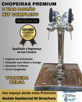 kit Chopeira Naja Padrão 2 Torneiras Belga Resid 80Litros/h