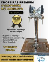 kit Chopeira Naja Padrao 2 Torneiras Belga Residencial 80 Litros hora