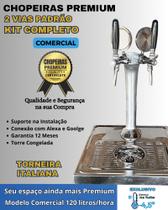 kit Chopeira Naja Padrão 2 Torneiras Italiana Comerc 120Litros/h