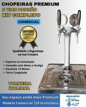 kit Chopeira Naja Padrão 2 Torneiras Italiana Comerc 120Litros/h kit Chopeira Naja Padrão 2 Torneiras Italiana Comerc 120Litros/h