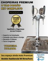 kit Chopeira Naja Padrão 2 Torneiras Italiana Resid 80Litros/h