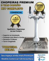 kit Chopeira Naja Padrão 3 Torneiras Belga Comerc 120Litros/h