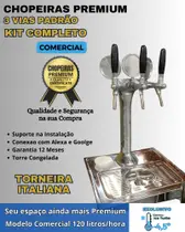 kit Chopeira Naja Padrão 3 Torneiras Italiana Comerc 120Litros/h