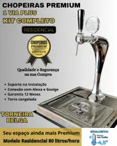 kit Chopeira Naja Plus 1 Torneira Belga Resid 80Litros/h