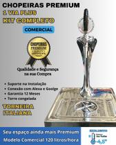 kit Chopeira Naja Plus 1 Torneira Italiana Comerc 120Litros/h