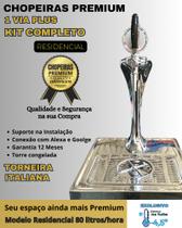 kit Chopeira Naja Plus 1 Torneira Italiana Residencial 80Litros/h