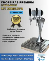 kit Chopeira Naja Plus 2 Torneiras Italiana Comerc 120Litros/h