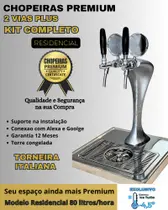 kit Chopeira Naja Plus 2 Torneiras Italiana Resid 80Litros/h