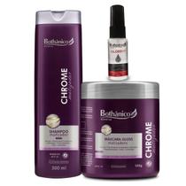 Kit Chrome Bothânico Shampoo e Máscara +Reparador de Pontas Kit Chrome Bothânico Shampoo e Máscara +Reparador de Pontas