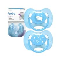 Kit chupeta Comfort Buba 0 6meses Bico Simetrico Azul Urso Estrela 12657 Kit chupeta Comfort Buba 0 6meses Bico Simetrico Azul Urso Estrela 12657