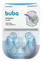 Kit Chupeta Comfort Tamanho 2 Ursinho Estrela Azul 12669 Buba