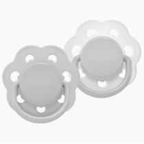 Kit Chupetas Lillo Candy Style com Argola Bico Redondo Furos de Ventilação Cores Elegantes e Modernas 0-6 meses