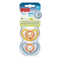Kit Chupetas Nuk Fase 2 Space Boy Silicone Orto com Ventilação 6 a 18 Meses - 2 Unidades Kit Chupetas Nuk Fase 2 Space Boy Silicone Orto com Ventilação 6 a 18 Meses - 2 Unidades