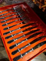 Kit churrasco 12 unidades facas e garfos
