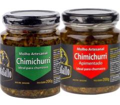 Kit Churrasco 2 Molhos Chimichurri E Com Pimenta Cantagallo