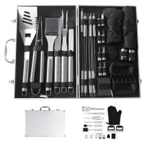 Kit Churrasco 31 Peças Completo Aço Inox Com Maleta de Transporte Grillrelax