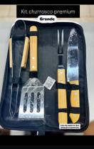 Kit Churrasco 4 peças com estojo