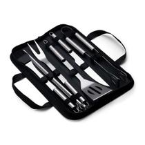 Kit Churrasco 9 Peças C/ Estojo Completo O Melhor Presente - Inox - ARN