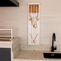 Kit Churrasco Branco Com 04 Espetos Moveara