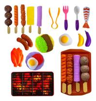 Kit Churrasco Brinquedo Cozinha Divertida Comidinha Infantil - Str Store