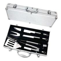 Kit Churrasco Com 4 Peças E Maleta Em Aço Inox - UnyGift - Uny Gift Kit Churrasco Com 4 Peças E Maleta Em Aço Inox - UnyGift - Uny Gift