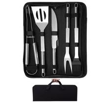 Kit Churrasco com 5 Peças com Estojo Chef Churrasqueiro