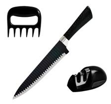 Kit Churrasco com Garra de Urso Afiador e Faca 33cm Kit Churrasco com Garra de Urso Afiador e Faca 33cm