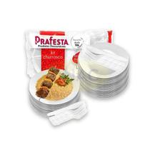 Kit Churrasco Descartável Reforçado Prafesta 90 Peças