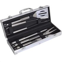 Kit Churrasco Fixxar Detroit 6 Peças Maleta Em Alumínio