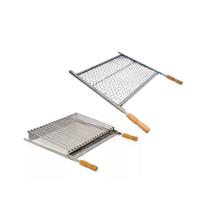 Kit Churrasco Grelha Parrilla + Grelha Moeda em Inox Pantheon - 50X40