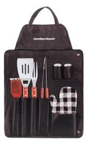 Kit Churrasco Hamilton Beach Com 8 Peças Aço Inox E Madeira Kit Churrasco Hamilton Beach Com 8 Peças Aço Inox E Madeira