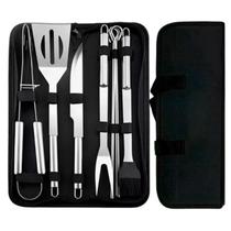 Kit Churrasco Para Grelhar Com Garfo E Faca Inox
