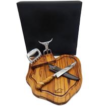 Kit Churrasco Personalizado Faca 7 e Acessórios p/ Presente