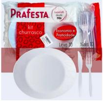 Kit Churrasco PRAFESTA BRANCO com 10 unidades