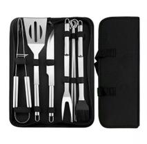 Kit Churrasco Profissional Inox Chef Gourmet Utensílios